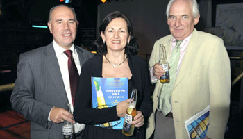 Michael and Kathleen Barry with the Corona Cork Film Festival chairperson