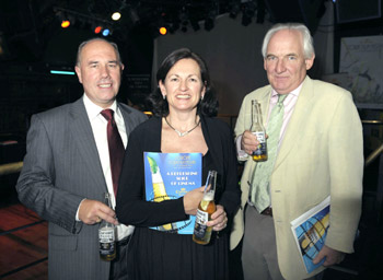 Michael and Kathleen Barry with the Corona Cork Film Festival chairperson
