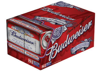 Budweiser’s new packaging design is part of an overall campaign that will appear across television, outdoor and press