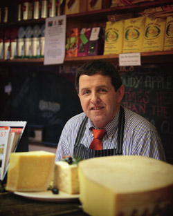 Peter Ward in his café-deli Country Choice in Nenagh, Co Tipperary
