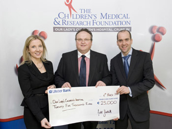 Pictured: Nicola O’Sullivan, fund and donor manager, The Children’s Medical & Research Foundation, Crumlin, Mr. Niall Hartnett, HR and logistics director Barry Group, owners of Costcutter Johann Fox, corporate manager, The Children’s Medical & Research Foundation, Crumlin