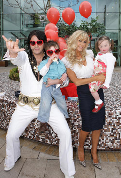 Pictured launching this year’s HB Ice Cream Sunday Campaign for Down Syndrome Ireland are “Elvis” aka Ciaran Houlihan, Tim Curran (4), Robin Lynam (4), and Lisa Murphy