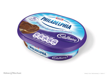 Philadelphia and Cadbury have joined forces to create a new chilled chocolate spread