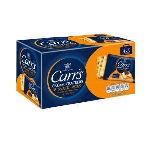 Carr’s Cream Creakers are available in three variants including a handy Snack Pack format