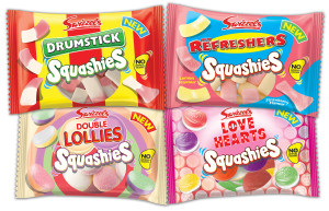 Household favourite retro brands have been transformed into a new soft range called Squashies