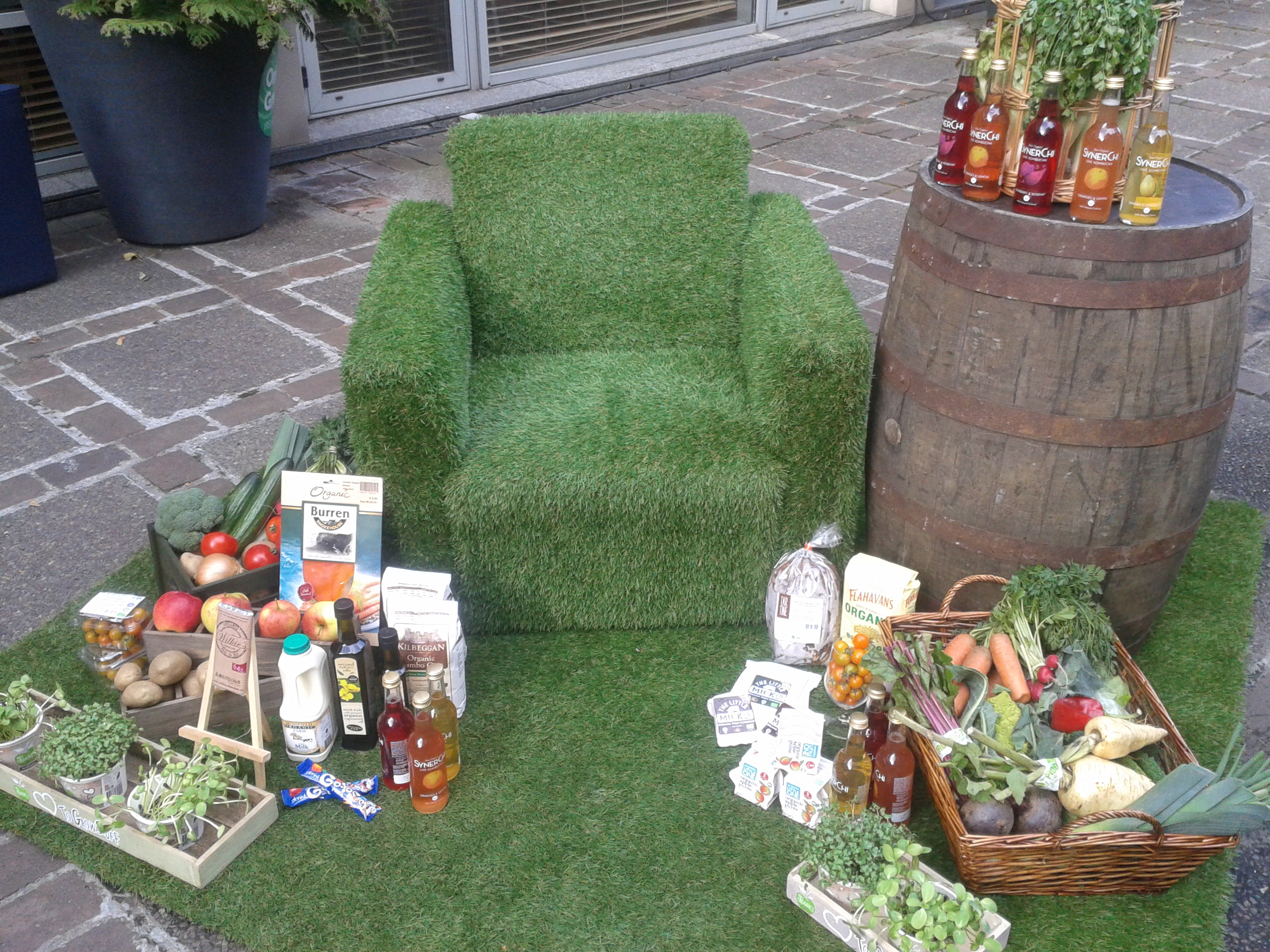 A selection of tasty, organic produce on display at the Bord Bia headquarters today to showcase the winners of the National Organic Awards 2014