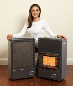 The Flogas Superser Catalytic (on left) and Radiant heaters, exclusively available from Flogas