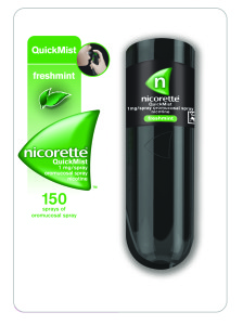 Nicorette offers consumers the widest range of formats including Gum, Lozenge, Quickmist and Inhaler