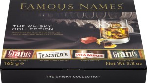 Famous Names Liqueurs are one of the few the few confectionery collections specifically targeted at the male audience this Christmas