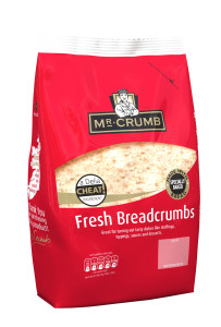 Mr. Crumb Fresh Breadcrumbs are available in both 200g and 400g packs