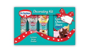  The Dr. Oetker Decorating Kit is filled with pretty decorations and a recipe booklet full of fun and easy bakes, and retails at MRRP €10