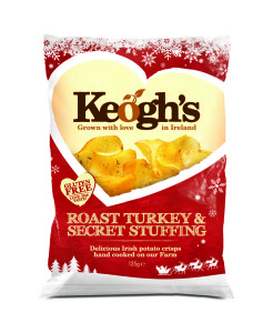 Keogh’s Farm festive Roast Turkey and Secret Stuffing Hand Cooked Potato Crisp returns as the perfect stocking filler for ‘Crispmas’ lovers everywhere