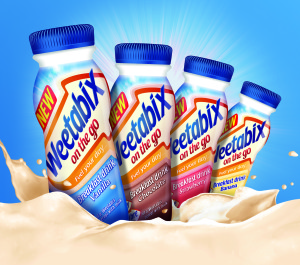 Weetabix On The Go breakfast drinks are available in chocolate, vanilla, strawberry and banana flavours