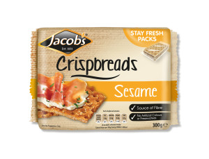 Jacob’s Crispbreads come in handy portion packs