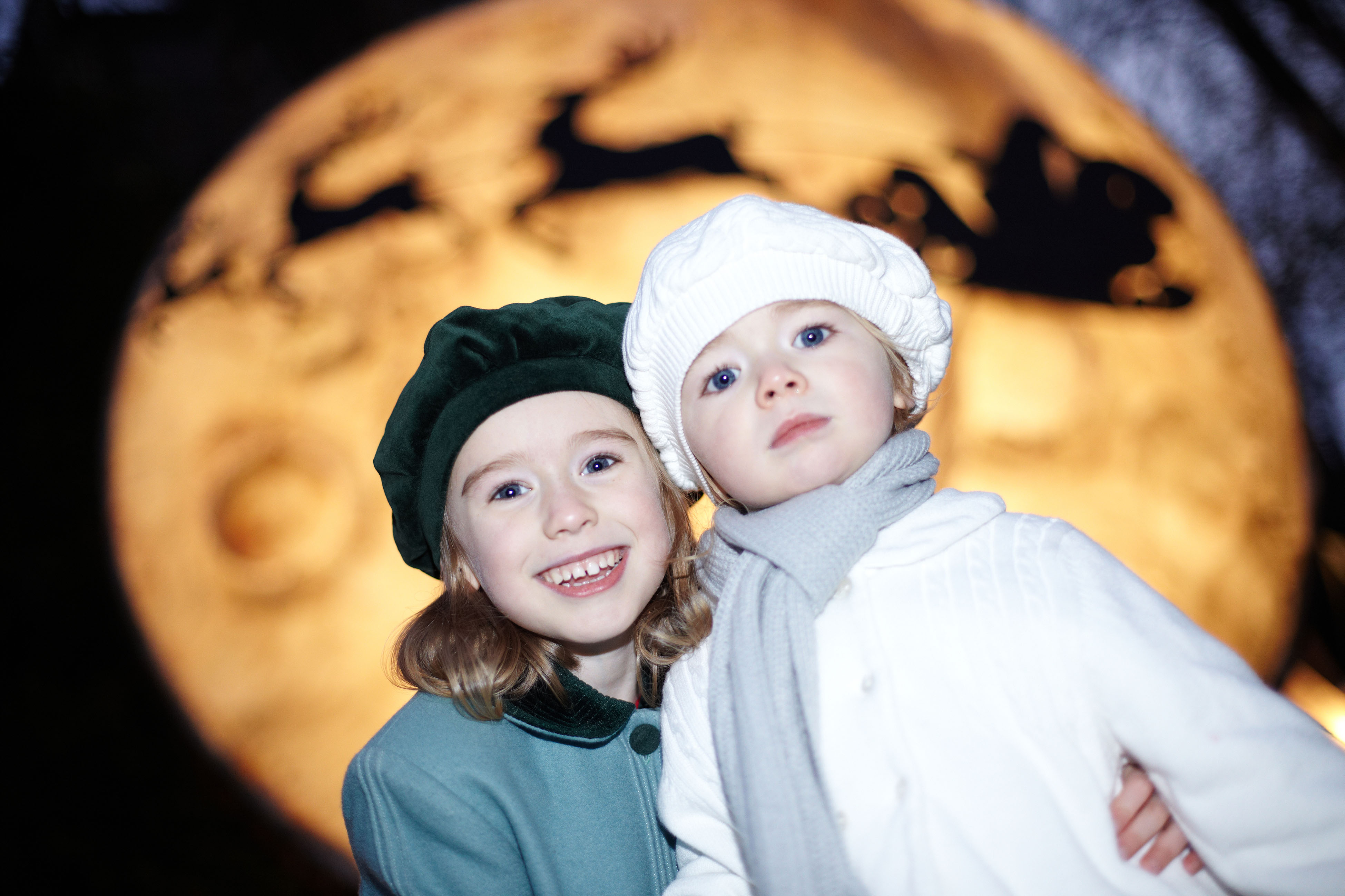 At the launch of Glow, A Cork Christmas Celebration at Bishop Lucey Park in Cork City are Geri (2) and Lily (5) O'Sullivan from Midleton