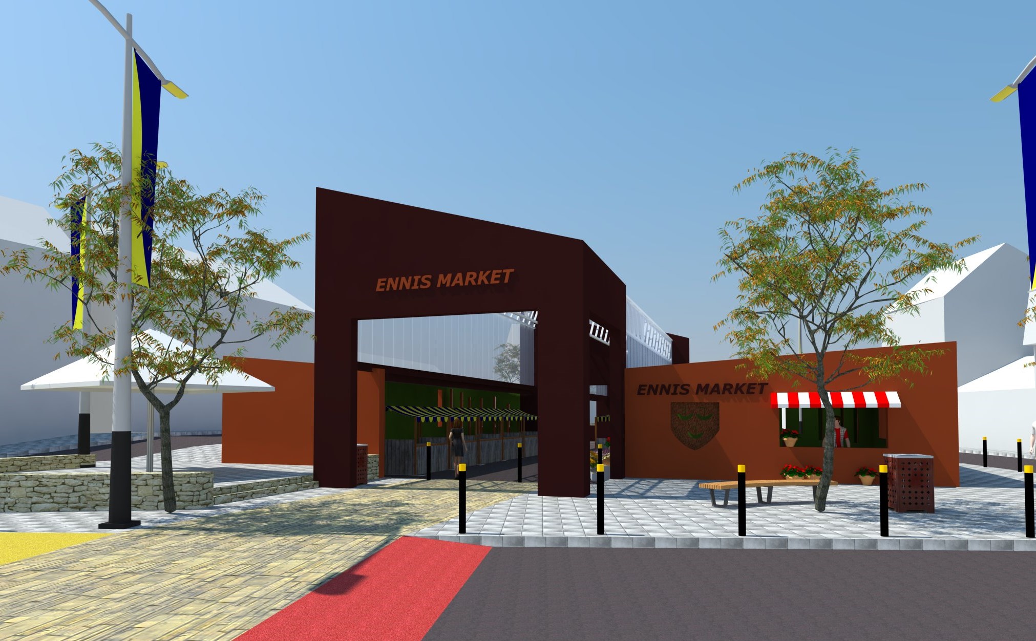 The proposed design of the new market at Ennis