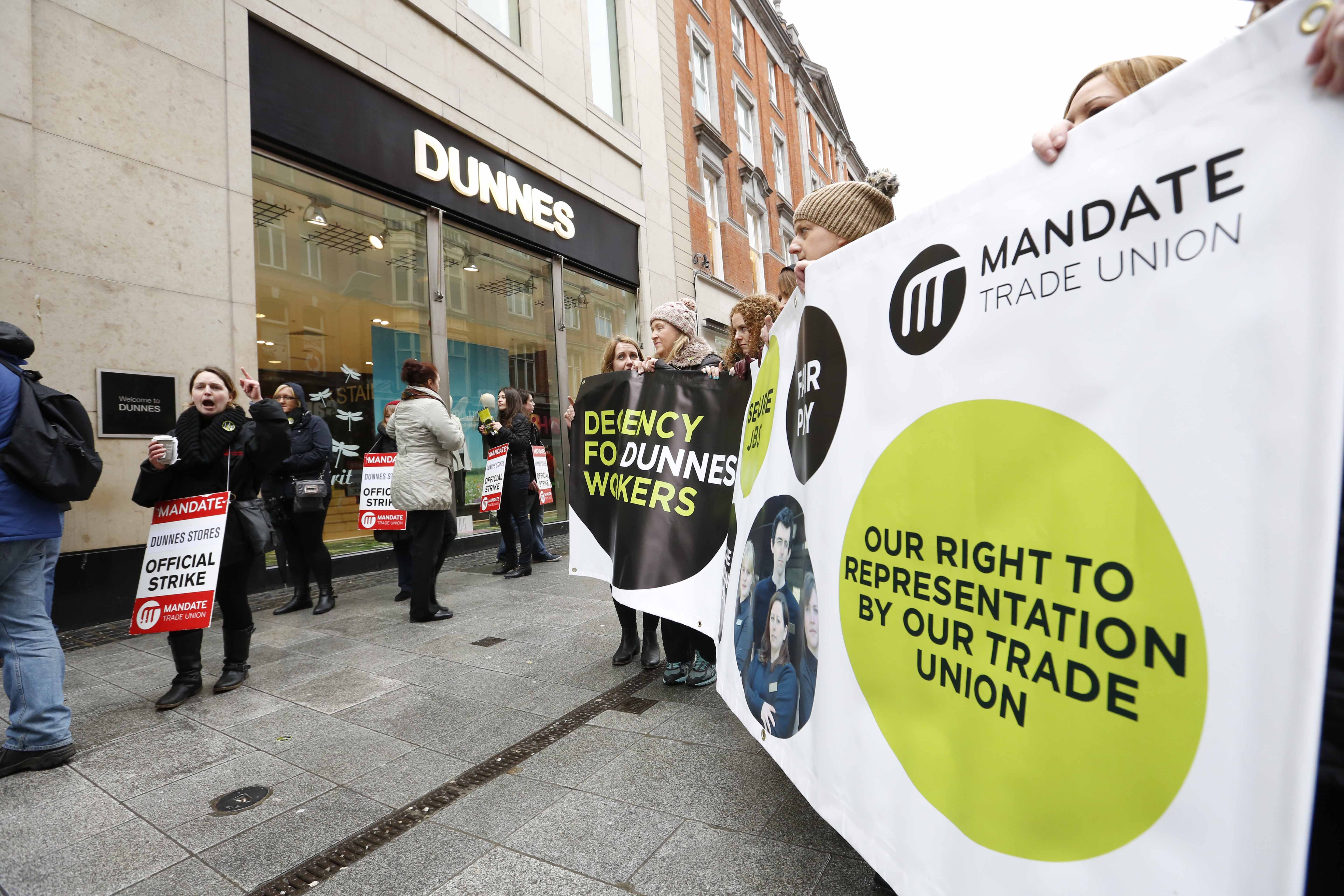 Mandate says that Dunnes is blatantly targeting certain staff with the hope of intimidating them