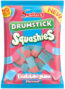 Squashies come in 45g countlines and 160g retail bags as well as the 145g pound flash bags which retail for €1