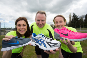 Erica Roseingrave of Coca-Cola, Robbie Whelan of the National Sports Campus and Bernie Moloney of Foroige