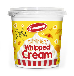 Avonmore Summer Whipped Cream is a vanilla-flavoured whipped cream