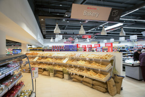 The store hosts an impressive bakery section