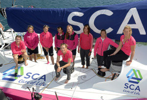 Team SCA’s all-female crew aptly demonstrated their skill and dedication to their sport