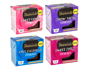 Sharwood’s Stir Fry Melts come in four flavours; Chow Mein, Sweet & Sour, Sweet Chilli and Spicy Szechuan.