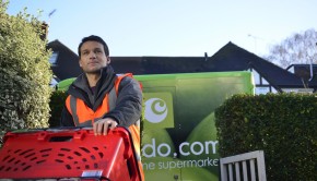 Ocado delivers groceries direct to the home from online orders