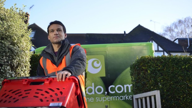 Ocado delivers groceries direct to the home from online orders