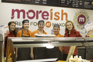 The staff of Maxol's latest Moreish cafe celebrate the grand opening