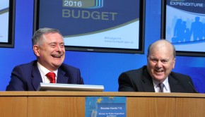 Minister for Finance Michael Noonan, right, is currently recieving submissions ahead of Budget 2017