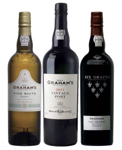 The Graham’s offering includes Graham’s Fine White Port, Graham’s Six Grapes and Graham’s 2011 Vintage Port