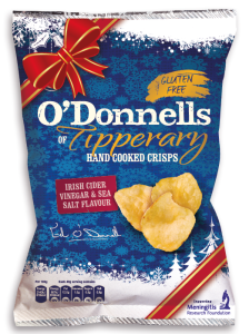 O’Donnells is supporting the Meningitis Research Foundation with a donation and creating awareness by featuring the foundation’s logo and details on its seasonal packs