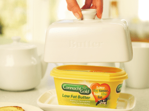 Connacht Gold Low Fat butter contains only 19 calories per serving