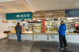 The store boosts the popular Mace Deli Café concept alongside a barista coffee offering