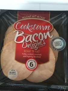  Cookstown’s Bacon Delights are 100% lean, bacon medallions which can be microwaved in two minutes