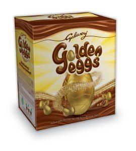 There are two Galaxy Golden Egg formats: a sharing bag (below) and the large egg, pictured here