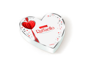 The new premium Raffaello Heart is an extension of the Raffaello brand, which has the highest repeat rate within pralines