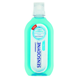 A Sensodyne mouthwash is now available for consumers who have sensitive teeth