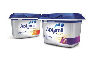 Aptamil Profutura Follow On and Growing Up milks contain specific nutrients tailored to complement a baby’s diet