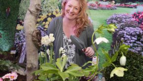 Charlie Dimmock loves nothing more than getting her hands dirty in her own garden at home