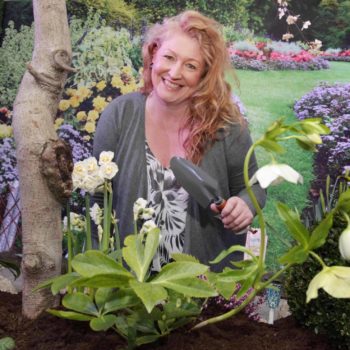 Charlie Dimmock loves nothing more than getting her hands dirty in her own garden at home
