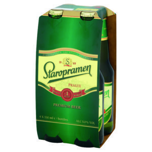 Staropramen uses authentic Saaz hops, alongside special sorts of barley and yeast