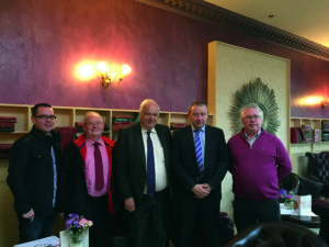 Colin Fee (second from right) with the delegation that attended the Low Pay Commission meeting in Monaghan