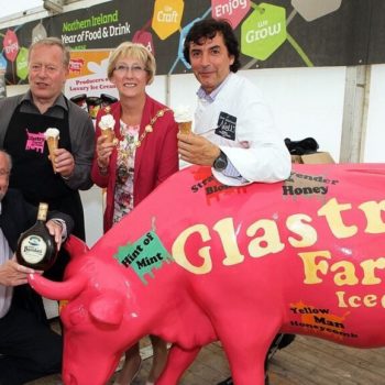 Robin Young, St Brendan's, Will Taylor, Glastry Farm Ice Cream, Hilary McClintock, Mayor of Derry and French celebrity chef Jean Christophe Novelli