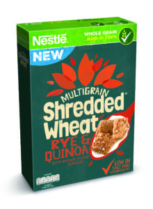 Nestlé Shredded Wheat is launching two new variants, Shredded Wheat Barley & Spelt and Shredded Wheat Rye & Quinoa