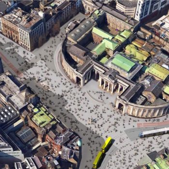 Representation of the proposed new-look College Green