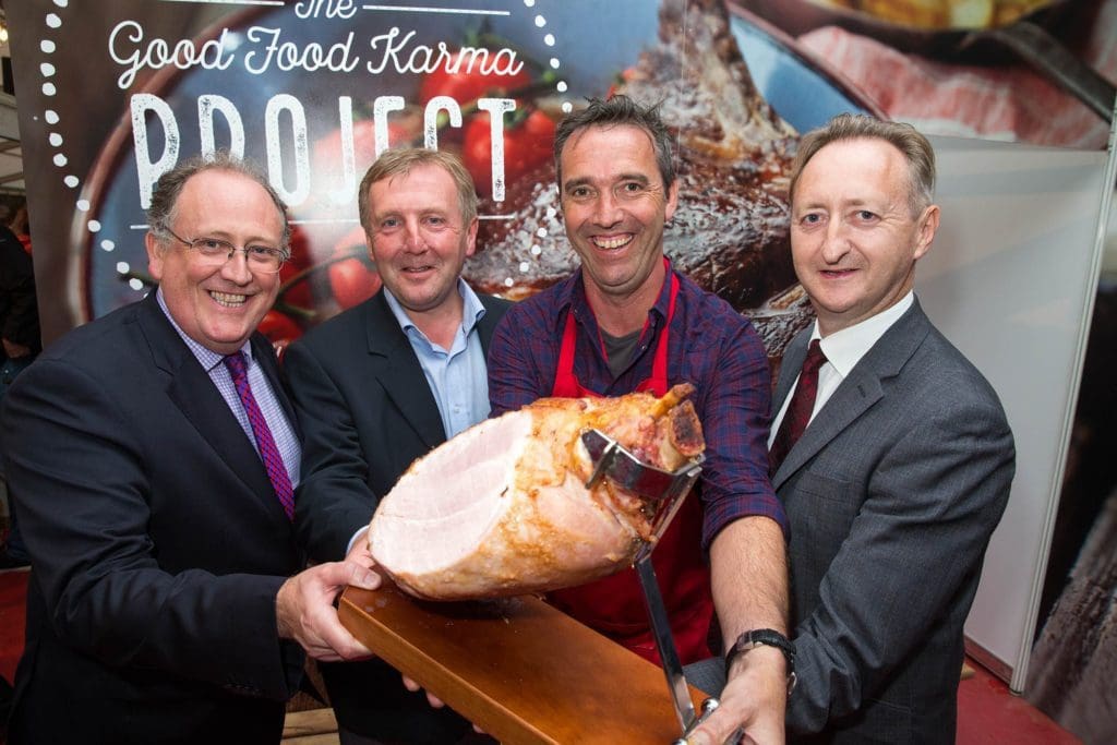 SuperValu MD Martin Kelleher launches the Signature Tastes range with Michael Creed T.D., SuperValu Ambassador Kevin Dundon and SuperValu Trading Director Eamon Howell