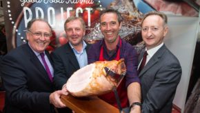 SuperValu MD Martin Kelleher launches the Signature Tastes range with Michael Creed T.D., SuperValu Ambassador Kevin Dundon and SuperValu Trading Director Eamon Howell