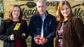 Meade Potato's Eleanor Meade (Business Operation Manager), Robert Devlin (General Manager) and Jeni Meade, Marketing and Communications Manager